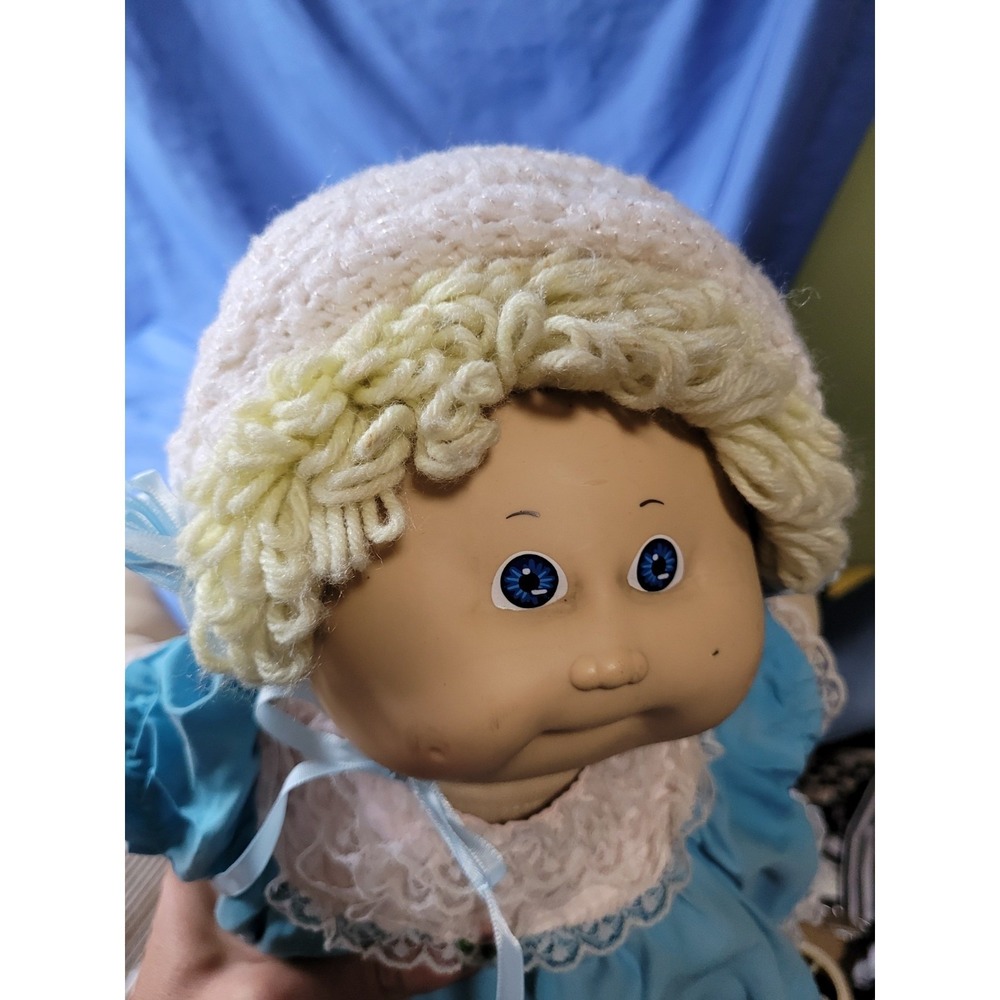 1983 Lemon Loop Xavier Roberts Cabbage Patch Doll Blue Eyes First Tooth - Picture 6 of 16